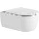 AQ1106LWS-00 (унитаз без крышки) ЕВРОПА Унитаз подвесной безободковый 525*360*260мм, тонкое сиденье с механизмом плавного закрывания, крепеж