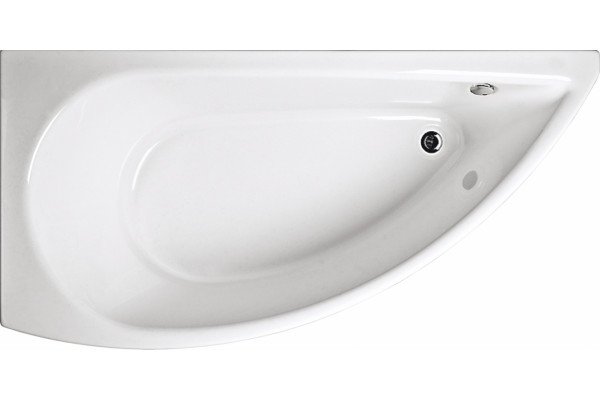 Акриловая ванна 1MarKa Piccolo L 150x75 пристенная, асимметричная, объем 110 л.