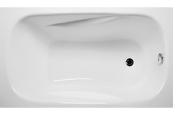 Акриловая ванна 1MarKa Classic 120х70 прямоугольная, пристенная, объем 110 л.
