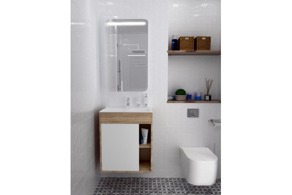 Мебель для ванной 1MarKa Lido 60П дуб сонома подвесная,  в современном стиле