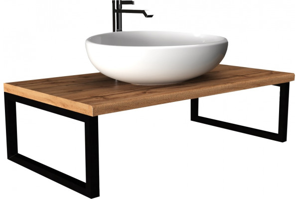 Столешница с раковиной 1MarKa Grunge Loft 80 дуб вотан в современном стиле