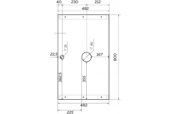 Столешница с раковиной 1MarKa Grunge Loft 80 дуб вотан в современном стиле