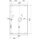 Столешница с раковиной 1MarKa Grunge Loft 80 дуб вотан в современном стиле