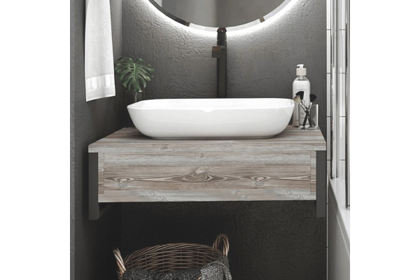 Тумба для комплекта 1MarKa Grunge Loft 90 дуб намибия подвесная, с ящиками