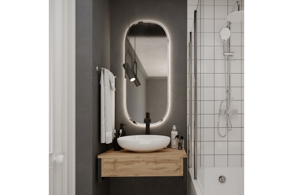Мебель для ванной 1MarKa Grunge Loft 80 дуб вотан подвесная, с ящиками