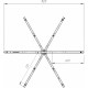 Каркас для ванны 1MarKa Omega 180x180