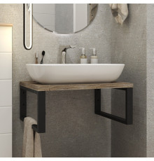 Столешница с раковиной 1MarKa Grunge Loft 60 дуб намибия в современном стиле
