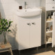 Тумба для комплекта 1MarKa Story 45Н белый глянец напольная, с дверками