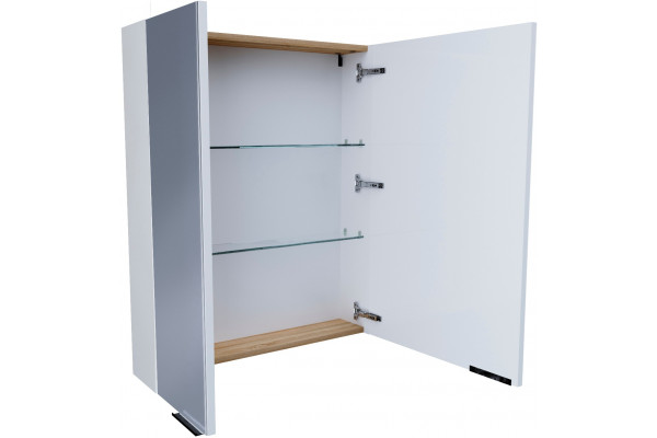 Зеркало-шкаф 1MarKa Gaula 60 White с доводчиками, ручки хром