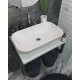 Столешница с раковиной 1MarKa Grunge Loft 60 бетон светлый
