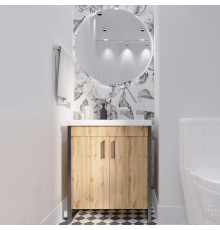 Мебель для ванной 1MarKa Grunge Loft 70Н дуб Вотан с дверками, матовая