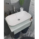 Тумба с раковиной 1MarKa Grunge Loft 60П бетон светлый, подвесная, с ящиками