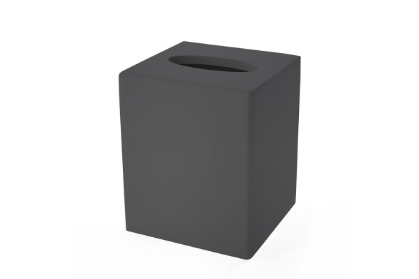 3SC Mood Black Контейнер для бумажных салфеток 12х12х14 см квадратный настольный цвет: чёрный матовый (ПО ЗАПРОСУ) MN71A