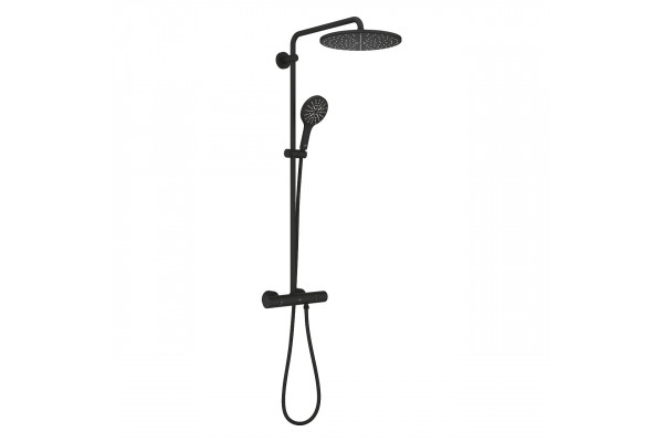 22119KF0 Rainshower SmartActive 310 Душевая система с термостатом для настенного монтажа, фантомный чёрный