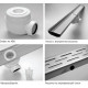 Душевой лоток ACO Showerdrain 405718 с решеткой, хром, в пол около стены