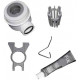 Душевой лоток ACO Showerdrain 405718 с решеткой, хром, в пол около стены