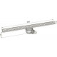 Душевой лоток ACO Showerdrain 405718 с решеткой, хром, в пол около стены