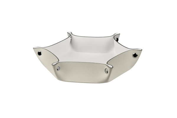 ADJ Мелочница 15x18xH5 см. цвет: панна котта/белый 0112.16/10