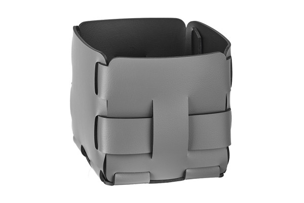 ADJ Корзинка Mini Bottega 12x12xH13 см. цвет: серый/черный 1013.03/01