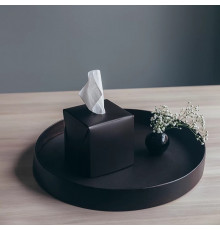 ADJ Салфетница Kleenex 12x12xH12 см. цвет: черный/серый