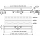 Душевой лоток AlcaPlast Simple с решеткой и опорами APZ9-750M