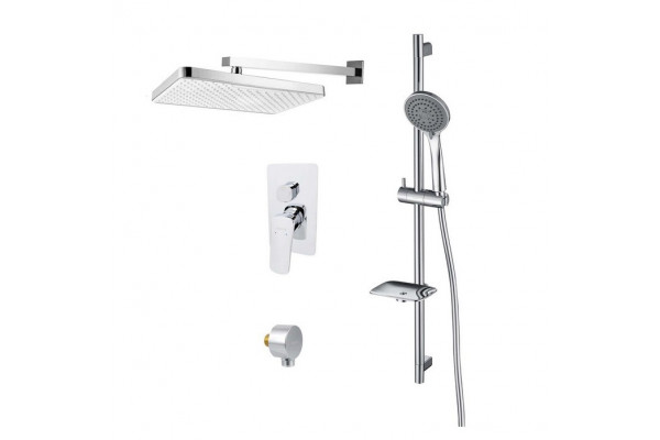 Комплект для душа Aquatek Вега AQ1074CR 4 в 1 (AQ1046CR + AQ2081CR + AQ2454CR + AQ2011CR)