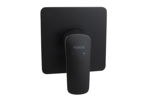Набор смесителей ВЕГА AQUATEK 3 в 1 AQ1076MB (смеситель для душа AQ1066MB + шланговое подсоединение AQ2454MB + душевой гарнитур AQ2011MB), матовый черный