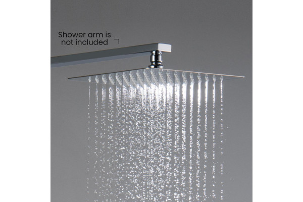 Верхний душ AQUATEK, квадратный 250*250*2 мм, хром AQ2072CR