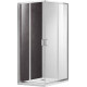 AQ ARI KV 08020CH Душевой уголок квадратный, двери раздвижные 800x800x2000 профиль хром, стекло прозрачное