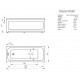 Ванна акрилова АКВАТЕК Мия 180x80 MIY180-0000001