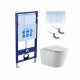 Set AQUATEK ВЕГА (рама AQUATEK Standard INS-0000012 с звукоиз.прокладкой+крепеж KKI-0000002+кнопкаKDI-0000009+унитаз ВЕГА AQ1905-00 с крышкой-сиденьем