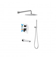 Душевой комплект Set 4 в 1 AQUATEK БЕТТА, хром AQ1173CR