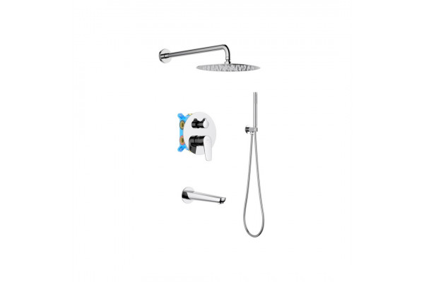 Душевой комплект Set 4 в 1 AQUATEK БЕТТА, хром AQ1173CR