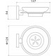Мыльница AQUATEK ОБЕРОН, хром AQ4203CR