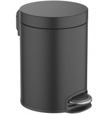 Корзина для мусора AQUATEK, с педалью, 5л, матовый черный AQ4991MB