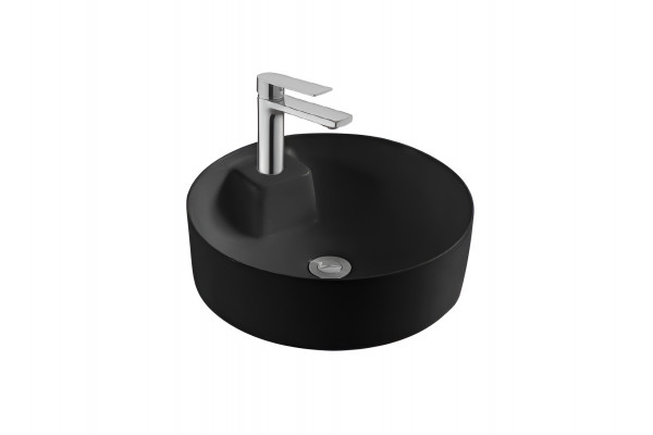 Раковина накладная Aquatek ЕВРОПА AQ5212-MB 405*405*140мм, черный матовый