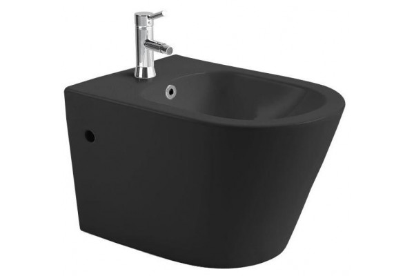 AQ1057-MB ВЕГА Биде подвесное 530*360*330, цвет черный матовый