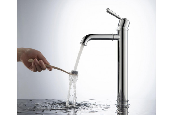 Смеситель для раковины AQUATEK КЛАССИК, 235 мм, без донного клапана, хром AQ1504CR
