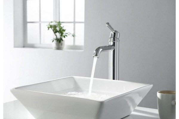 Смеситель для раковины AQUATEK КЛАССИК, 235 мм, без донного клапана, хром AQ1504CR