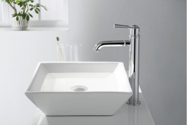 Смеситель для раковины AQUATEK КЛАССИК, 235 мм, без донного клапана, хром AQ1504CR