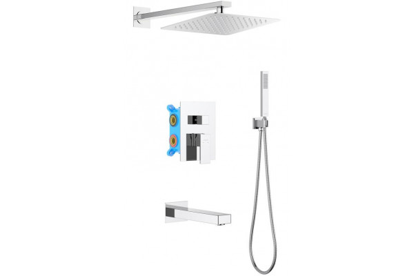 Душевой комплект Set 4 в 1 AQUATEK ЛИБРА, хром AQ1673CR