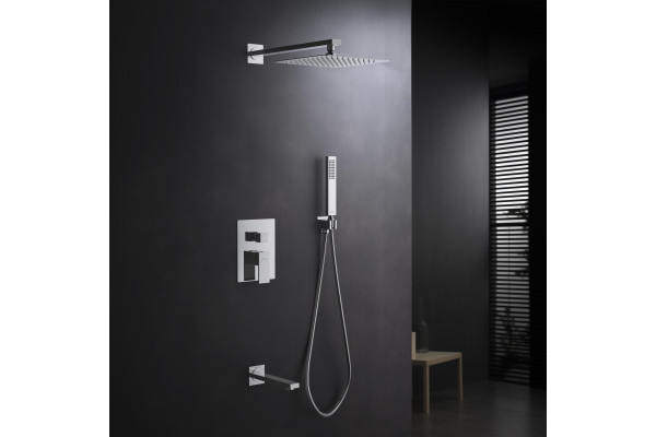 Душевой комплект Set 4 в 1 AQUATEK ЛИБРА, хром AQ1673CR