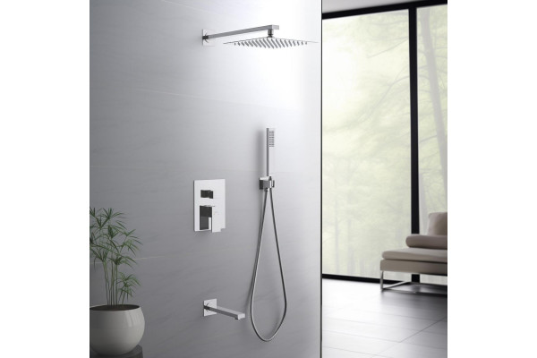 Душевой комплект Set 4 в 1 AQUATEK ЛИБРА, хром AQ1673CR