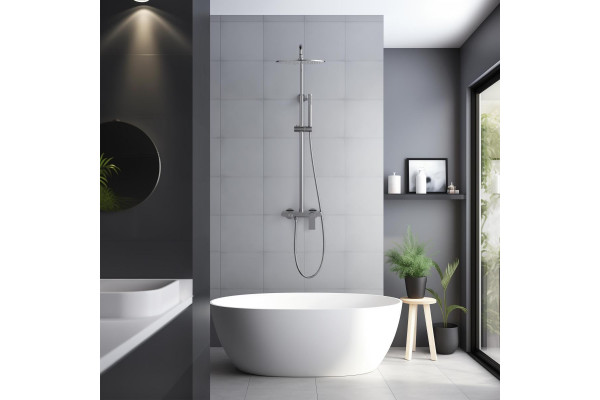 Душевая система AQUATEK ЛИРА, 300мм, хром AQ2440CR