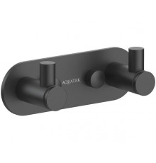 Крючок двойной AQUATEK ЕВРОПА, матовый черный AQ4102MB