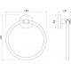 Полотенцедержатель кольцо AQUATEK ЕВРОПА, хром AQ4112CR