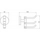 Крючок тройной AQUATEK БЕТТА, хром AQ4632CR