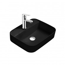 Раковина накладная Aquatek ВЕГА AQ5506-MB 500*395*140мм, черный матовый