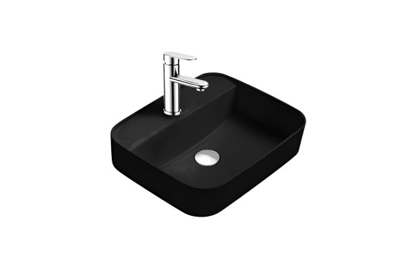 Раковина накладная Aquatek ВЕГА AQ5506-MB 500*395*140мм, черный матовый