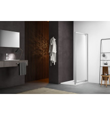 AQ ARI PI 09020CH Душевая дверь, распашная 900x2000 профиль хром, стекло прозрачное